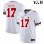 Youth Ohio State Buckeyes #17 Danny Vanatsky White Nike NCAA College Football Jersey December IAI4544ZM